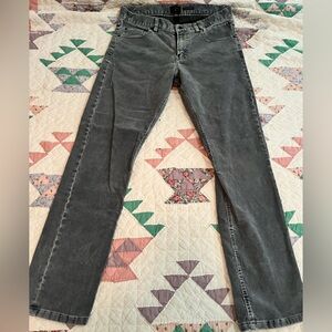 Quiksilver Men's Corduroy Pants in Charcoal Gray